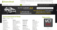 Desktop Screenshot of horaires-herault.net